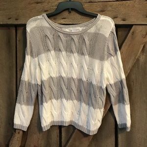 Design History NWOT Loose Knit Striped sweater!